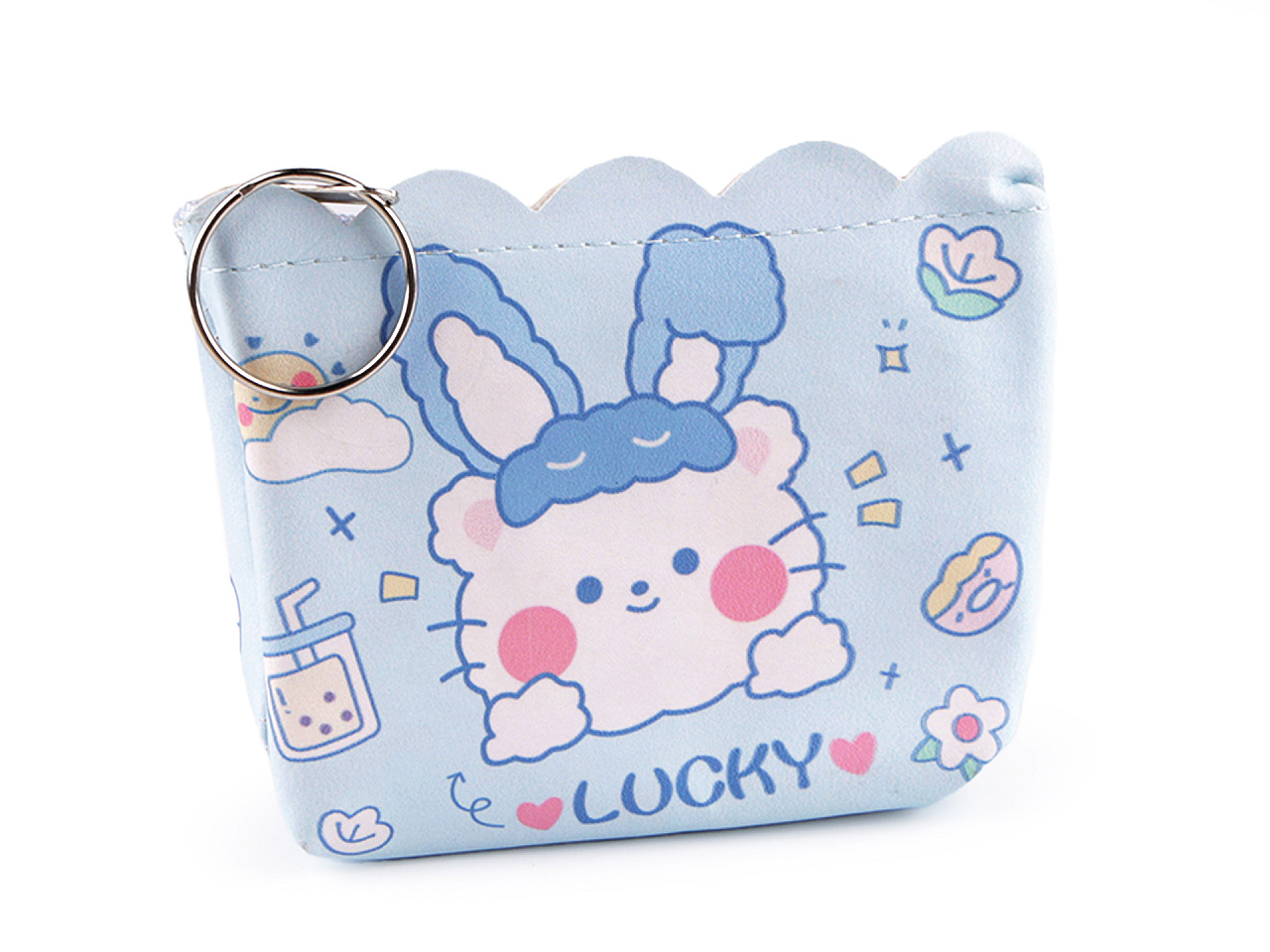 Portofel fete 8,5x10 cm - Mov deschis (1 Bucată)