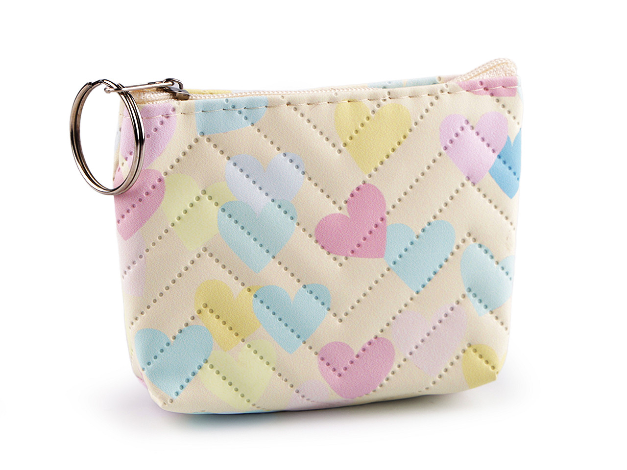 Portofel mic inimă 10,5x8 cm - Verde pastel deschis (1 Bucată)