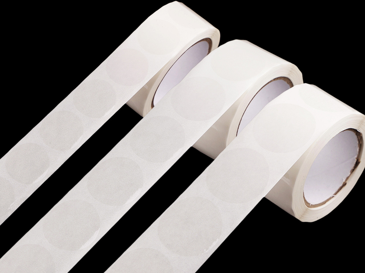 Autocolante rotunde pe rola ø2; 2,5; 3 cm - Transparent (1 Bucată)