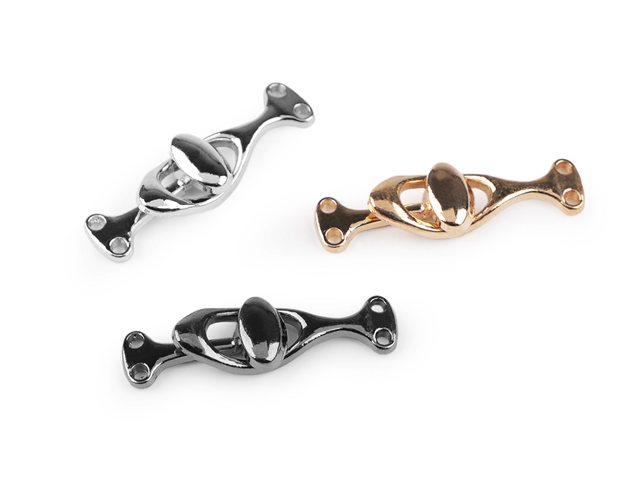 Cataramă / închizătoare decorativă - Auriu rose (1 Pereche)