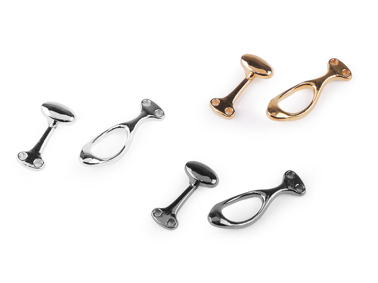 Cataramă / închizătoare decorativă - Auriu rose (1 Pereche)