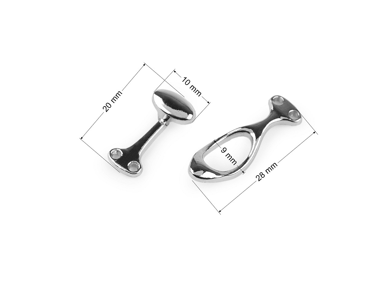 Cataramă / închizătoare decorativă - Auriu rose (1 Pereche)