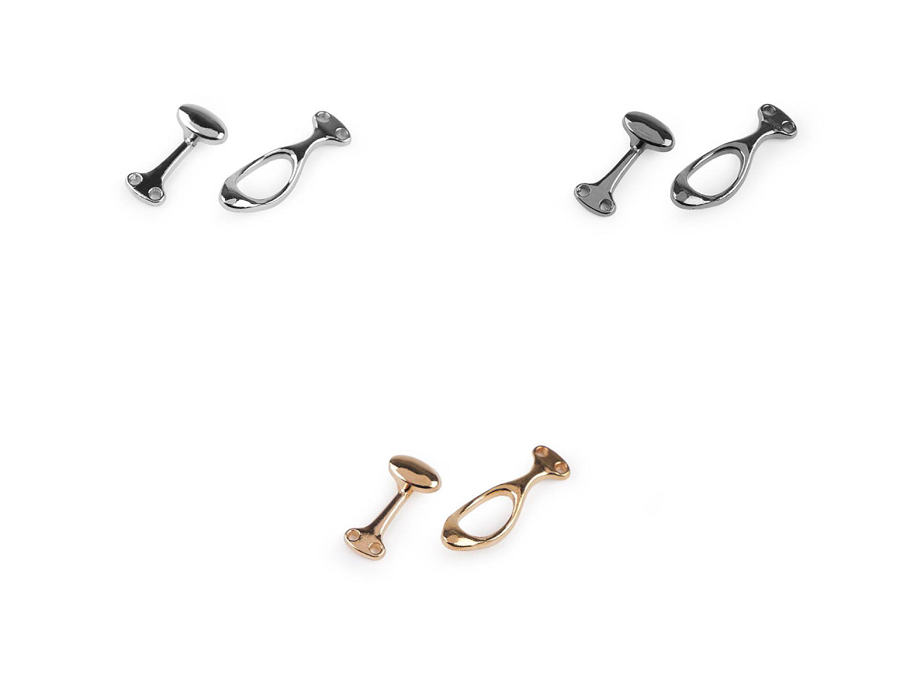 Cataramă / închizătoare decorativă - Auriu rose (1 Pereche)