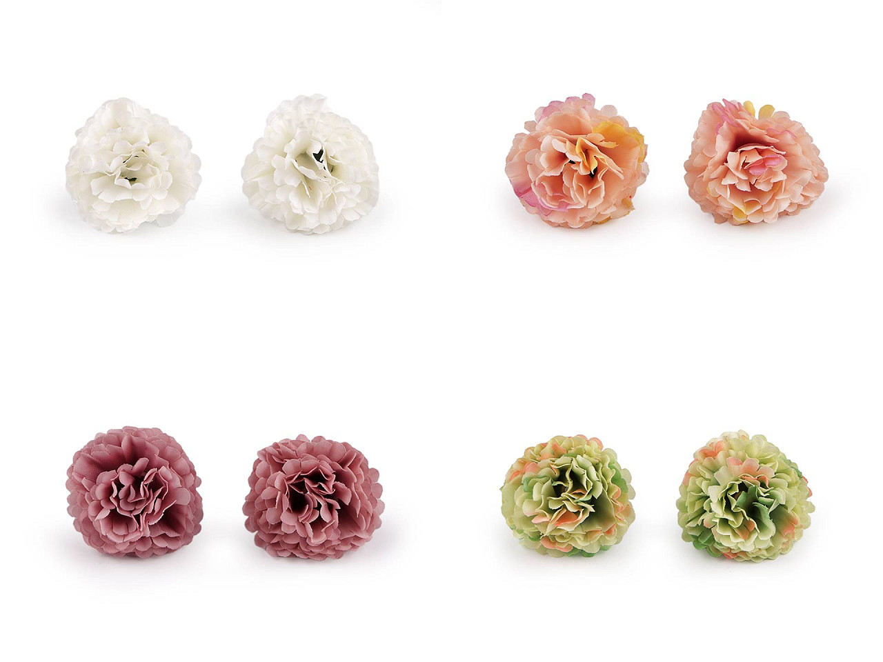 Floare artificiala ø3 cm - Crem foarte deschis (10 Bucăți)