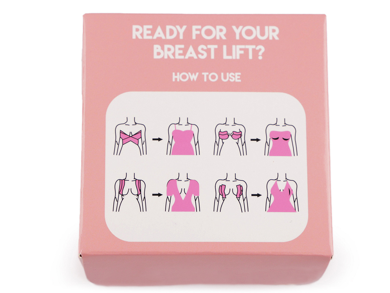 Boob tape banda autoadeziva pentru sani latime 5 cm nud - Nude (1 Cutie)