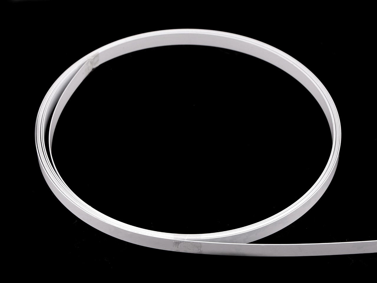 Balene metalice plate latimea 6; 8; 12 mm metraj - Alb (1 Metru)