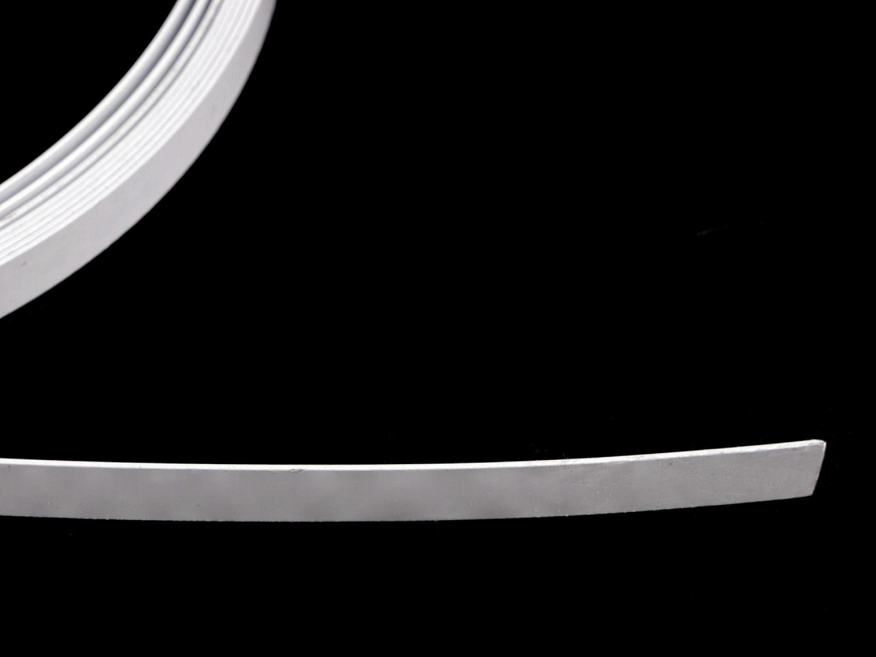 Balene metalice plate latimea 6; 8; 12 mm metraj - Alb (1 Metru)