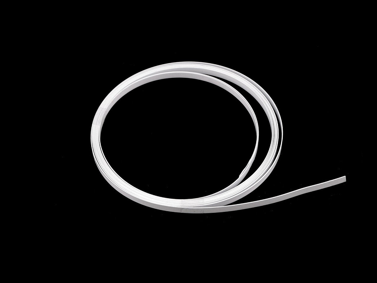 Balene metalice plate latimea 6; 8; 12 mm metraj - Alb (1 Metru)