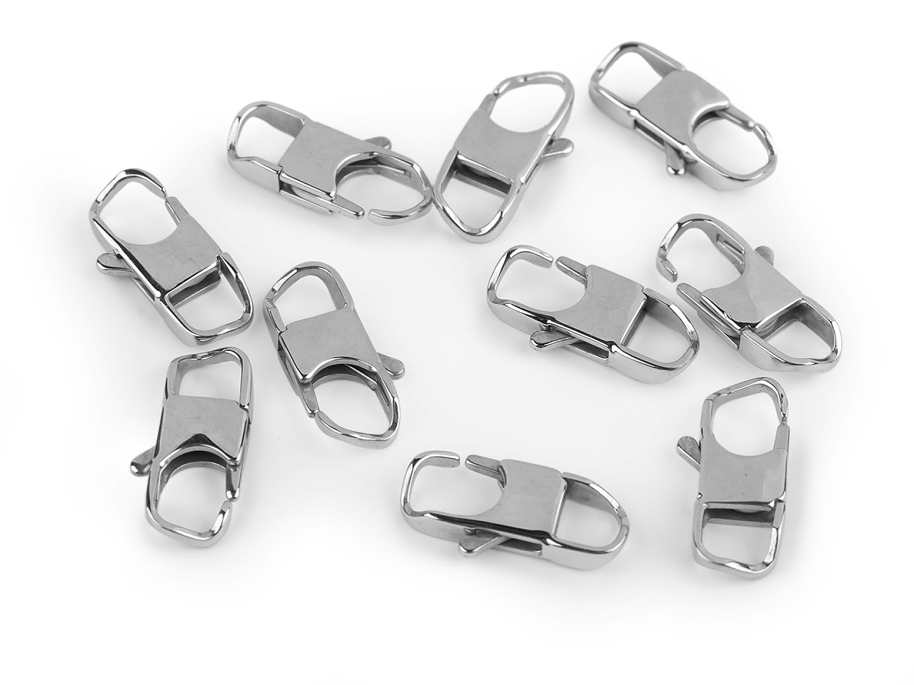 Carabina din otel inoxidabil 12x25 mm - Platinum (1 Bucată)