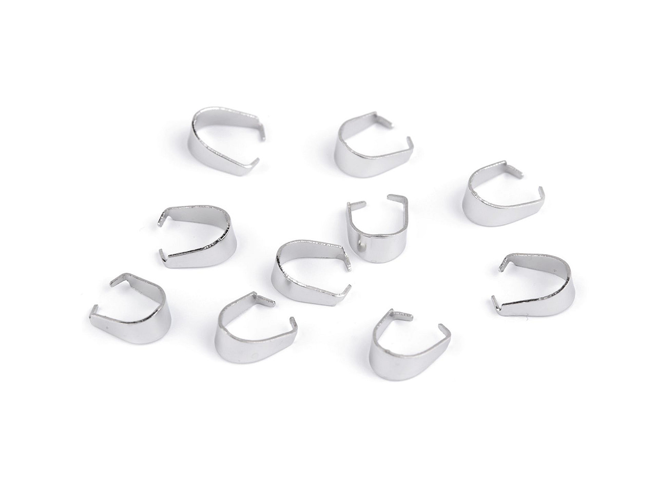 Inel de legătură din oțel inoxidabil pentru bijuterii - Platinum (10 Bucăți)