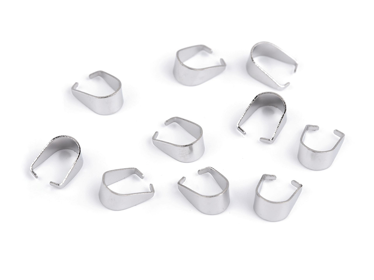 Inel de legătură din oțel inoxidabil pentru bijuterii - Platinum (10 Bucăți)