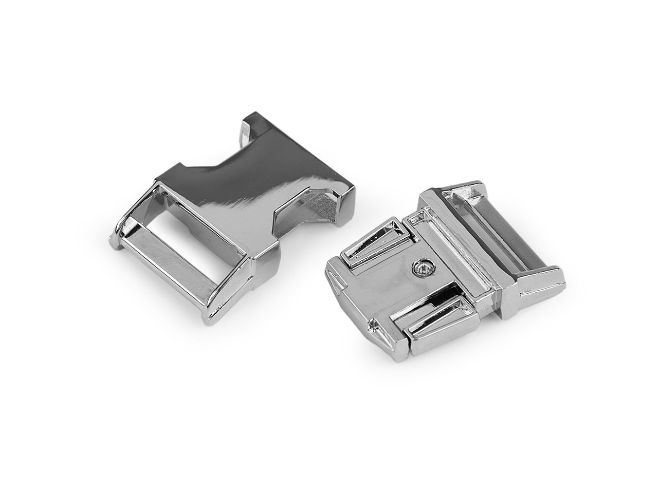 Catarama metalica, latime 20 mm - Nichel (1 Pereche)