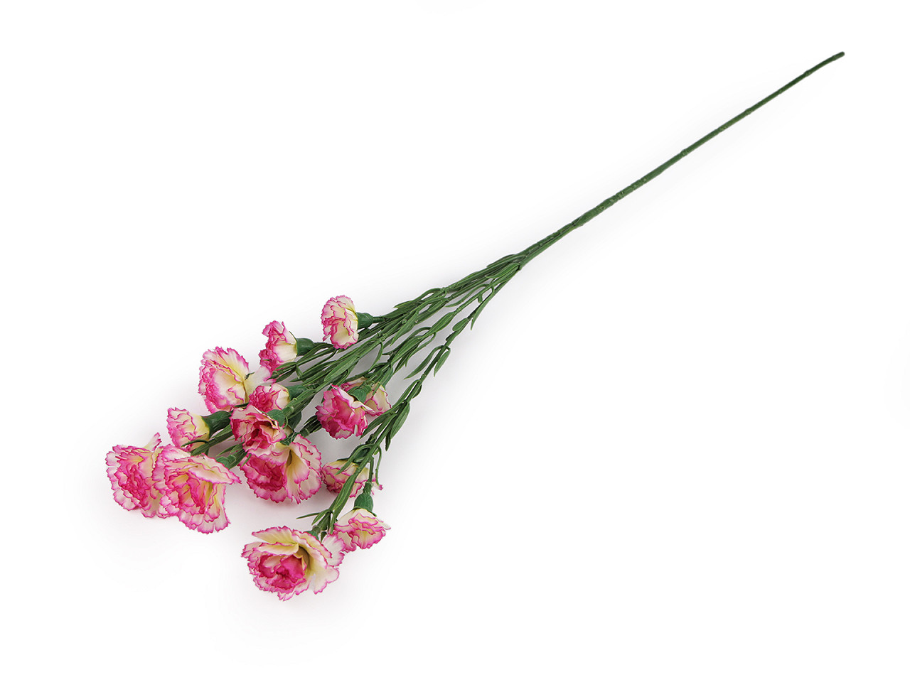 Buchet artificial de garoafe mini - Roz deschis (5 Bucăți)