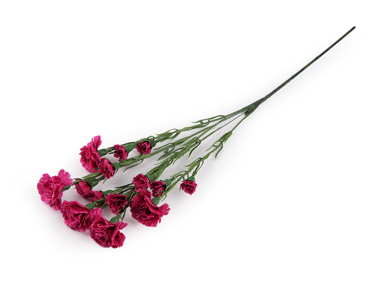 Buchet artificial de garoafe mini - Roz deschis (5 Bucăți)