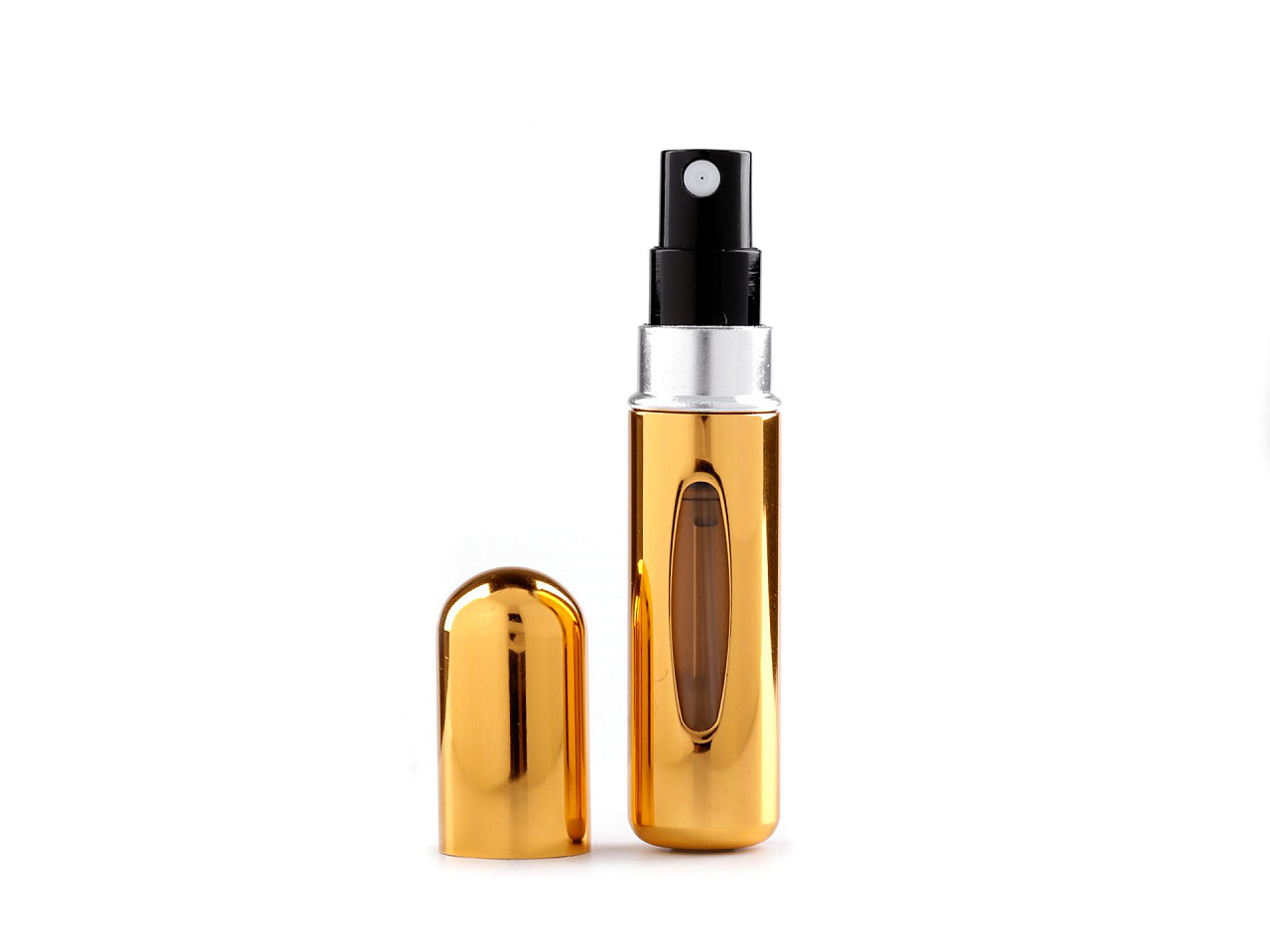 Atomizor de parfum de călătorie reîncărcabil 8 cm - Argintiu (1 Bucată)