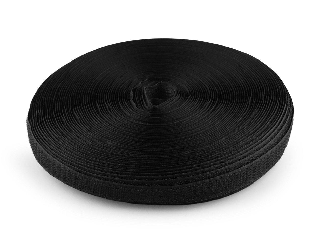 Velcro arici + pluș lățime 20 mm pes - Alb (25 Metri)