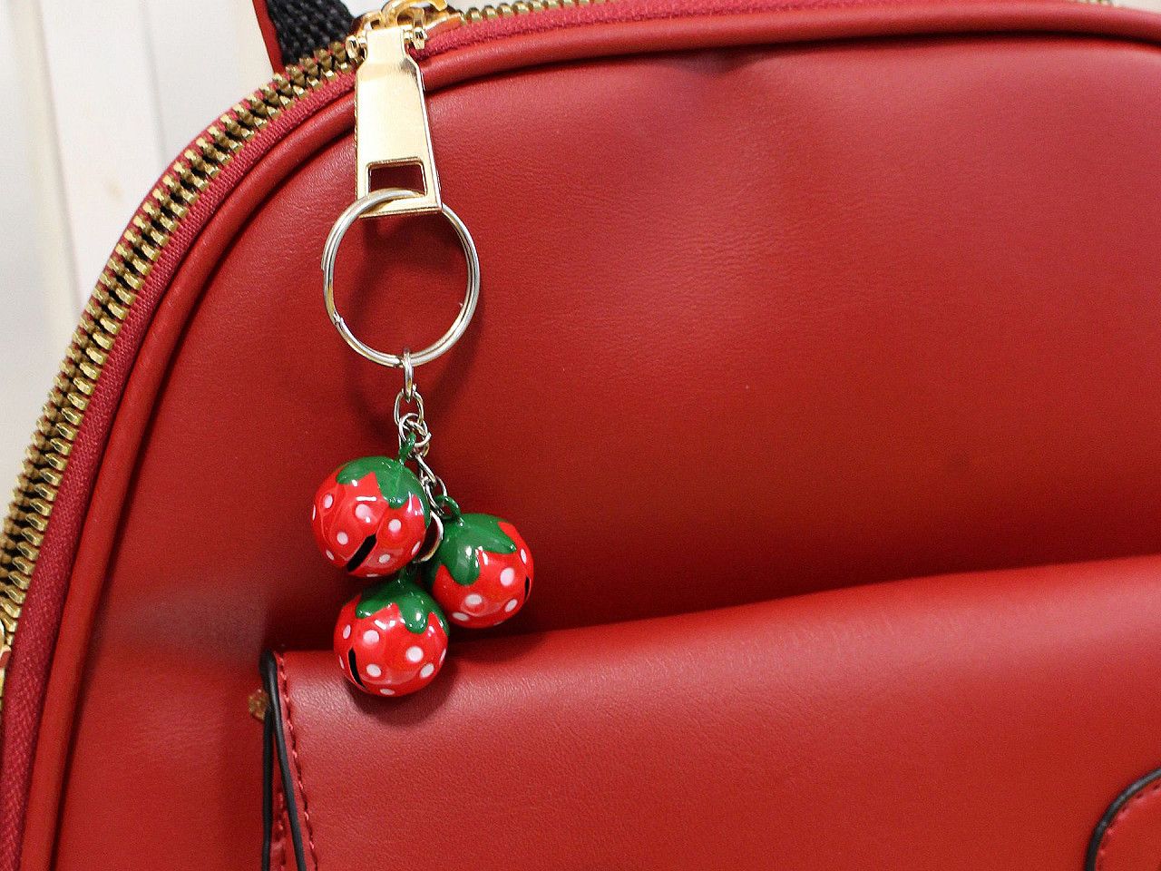 Clopoței căpșuni ø17 mm - Roșu (2 Bucăți)