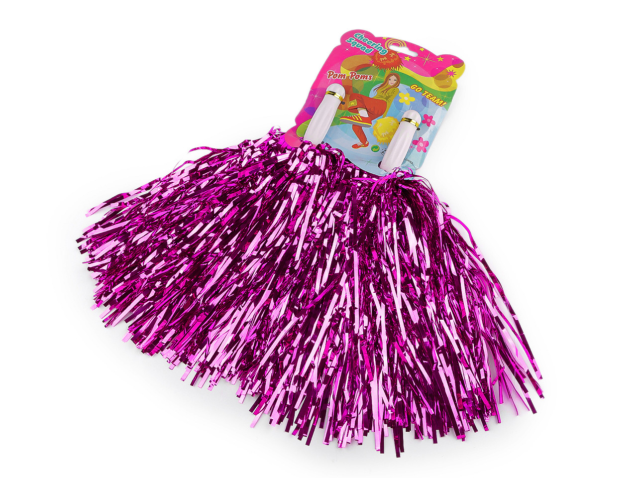 Pompon majorete 2 buc - Albastru regal (1 Set)