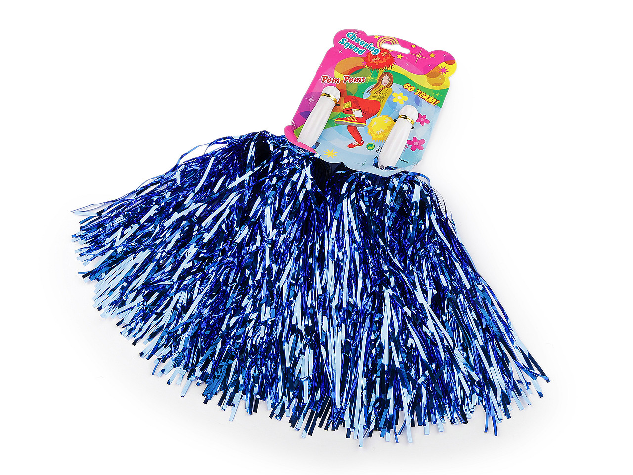 Pompon majorete 2 buc - Albastru regal (1 Set)