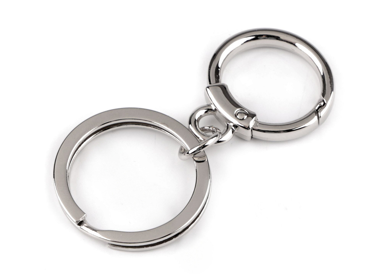 Carabină metalică cu inel pentru chei - Auriu rose (10 Bucăți) Carabină metalică cu inel pentru chei - Auriu rose (10 Bucăți)