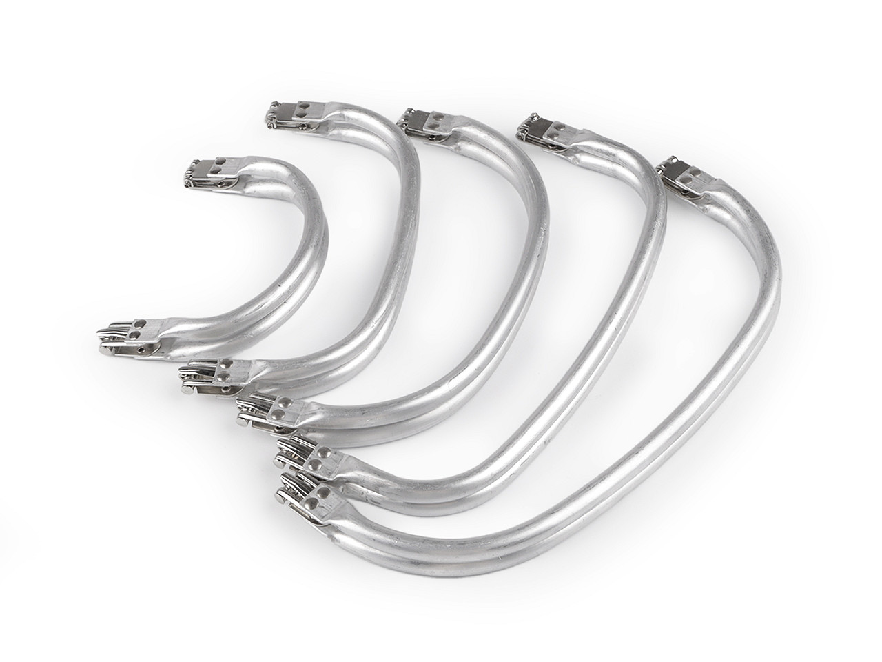 Rama din aluminiu pentru confecționarea genților - Nichel (1 Bucată)