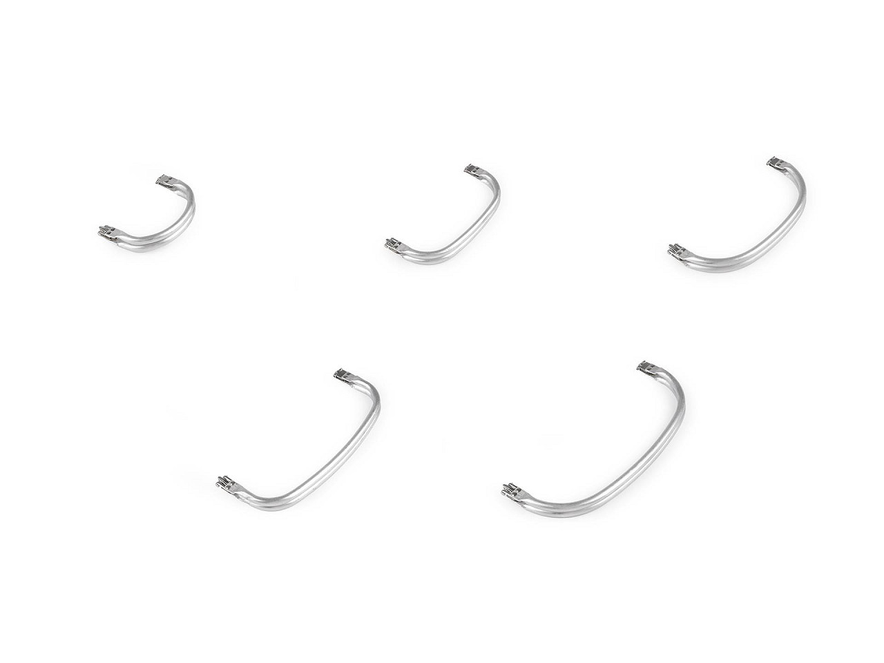 Rama din aluminiu pentru confecționarea genților - Nichel (1 Bucată)