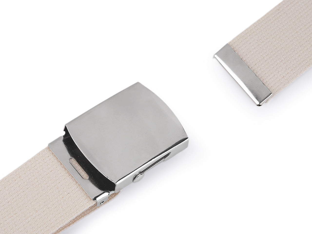 Cataramă metalică pentru curea, 40 mm - Nichel (1 Bucată)