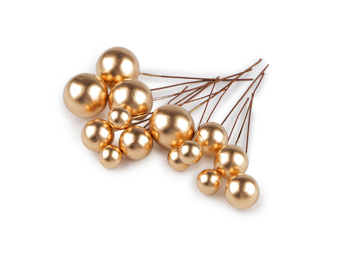 Fructe de pădure pe sârmă - mix de dimensiuni - Argintiu (1 Sac)