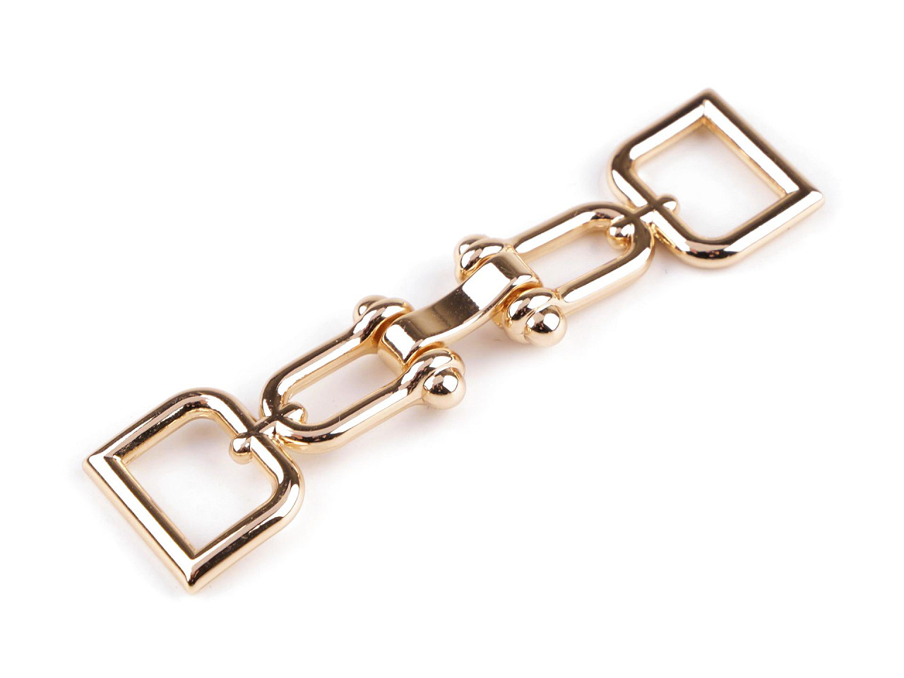 Închizătoare decorativă, lățime buclă 15 mm - Nichel (1 Pereche)