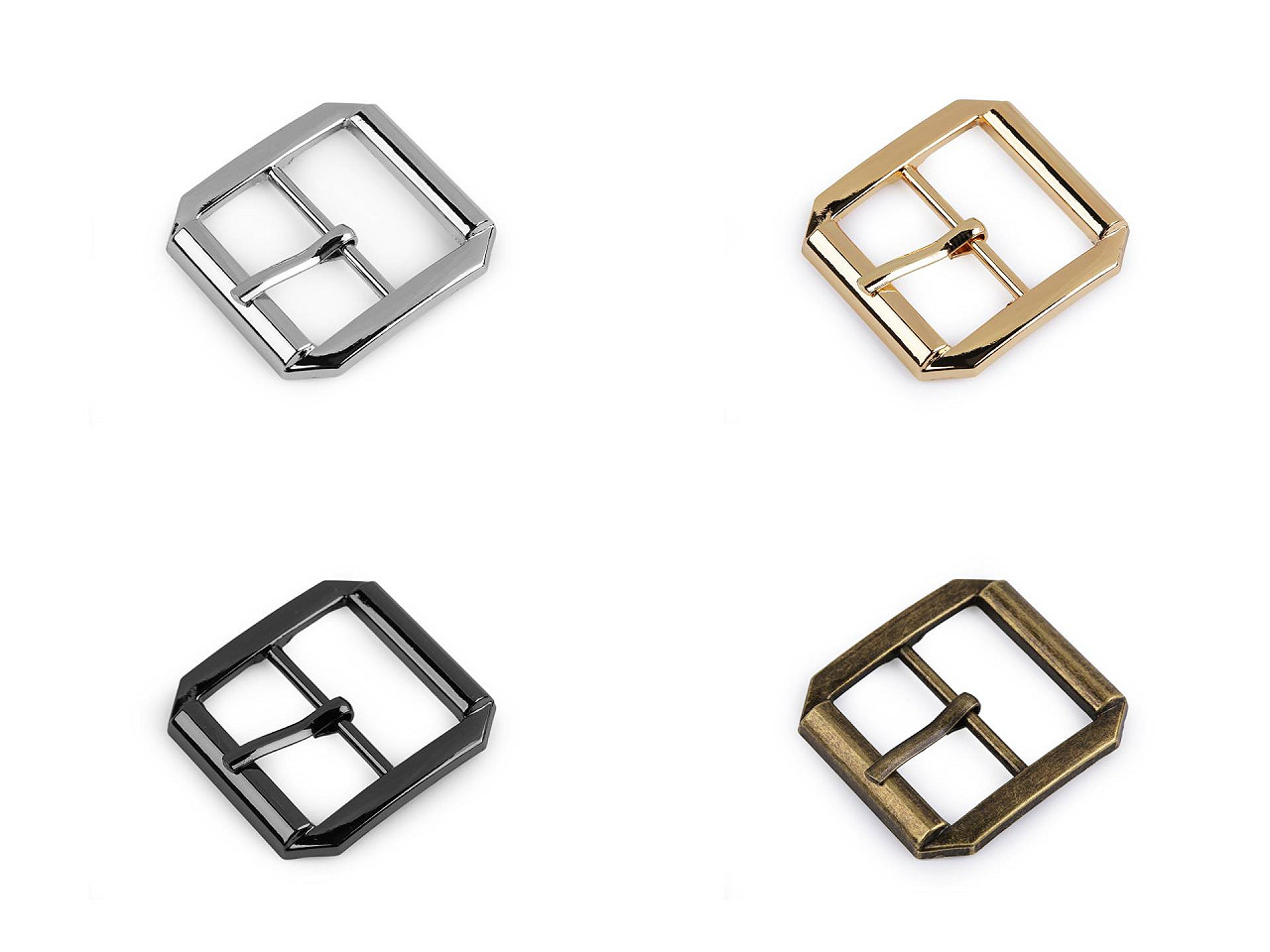 Cataramă metalică, gaură de 25 mm - Nichel negru (1 Bucată)