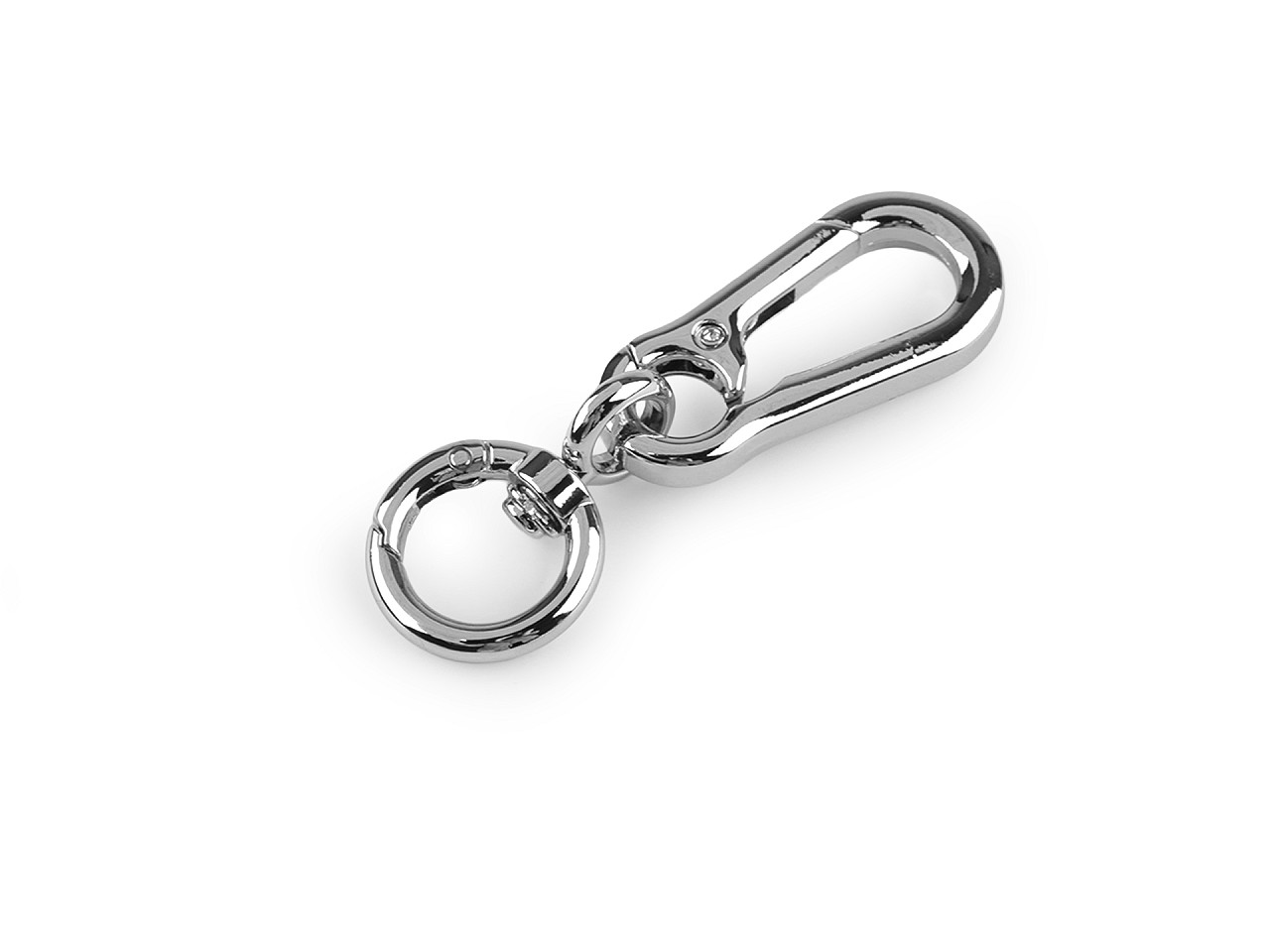 Carabină metalică pivotantă cu ochi carabină 17 mm - Auriu rose (1 Bucată)