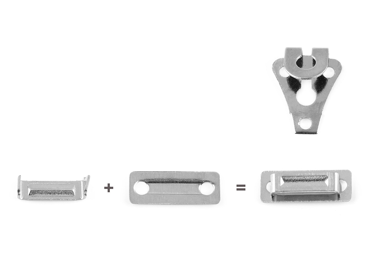 Copci metalice pentru pantaloni - Nichel (5 Bucăți)