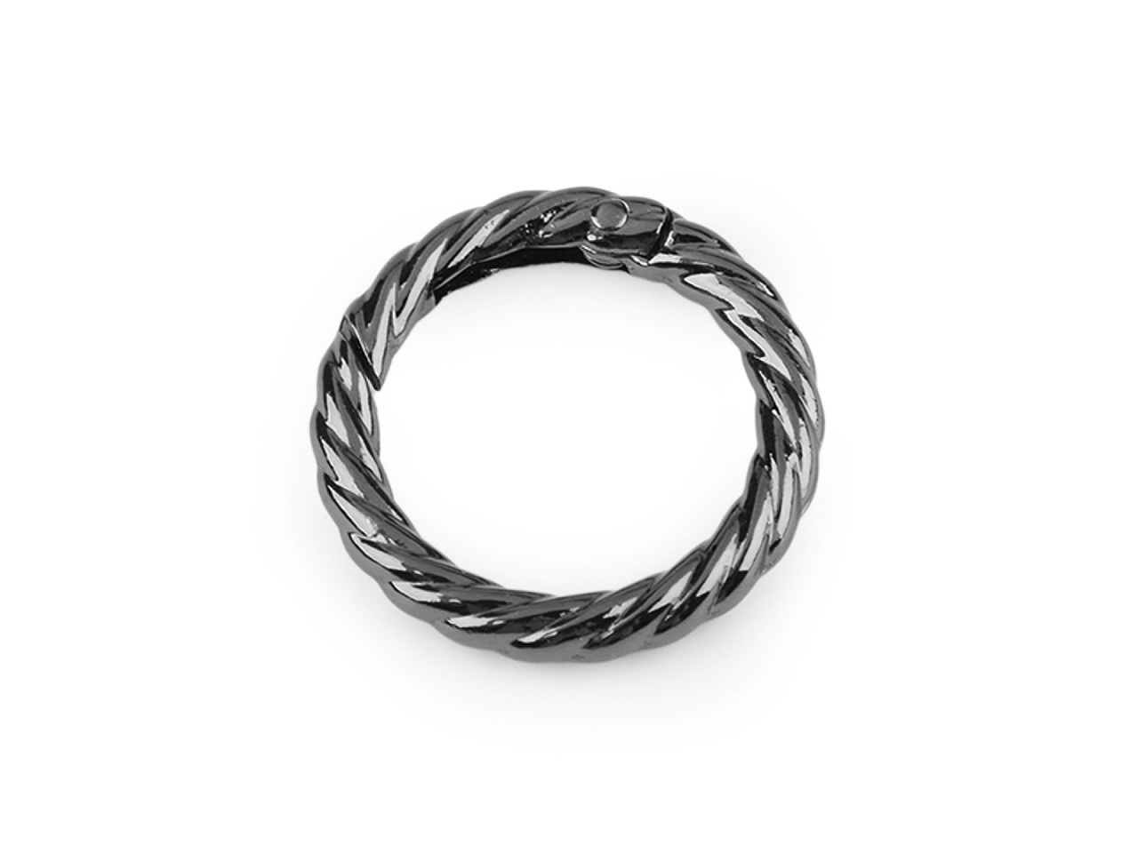 Carabină decorativă rotundă ø25 mm - Nichel negru (1 Bucată)