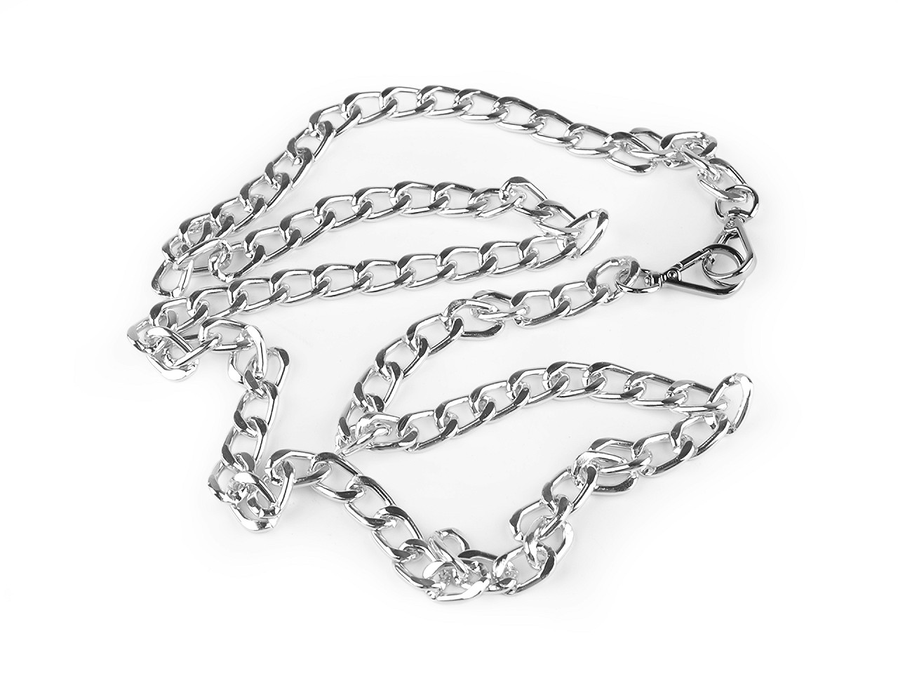 Lanț pentru geanți cu carabină, lungime 125 cm - Nichel negru (1 Bucată)