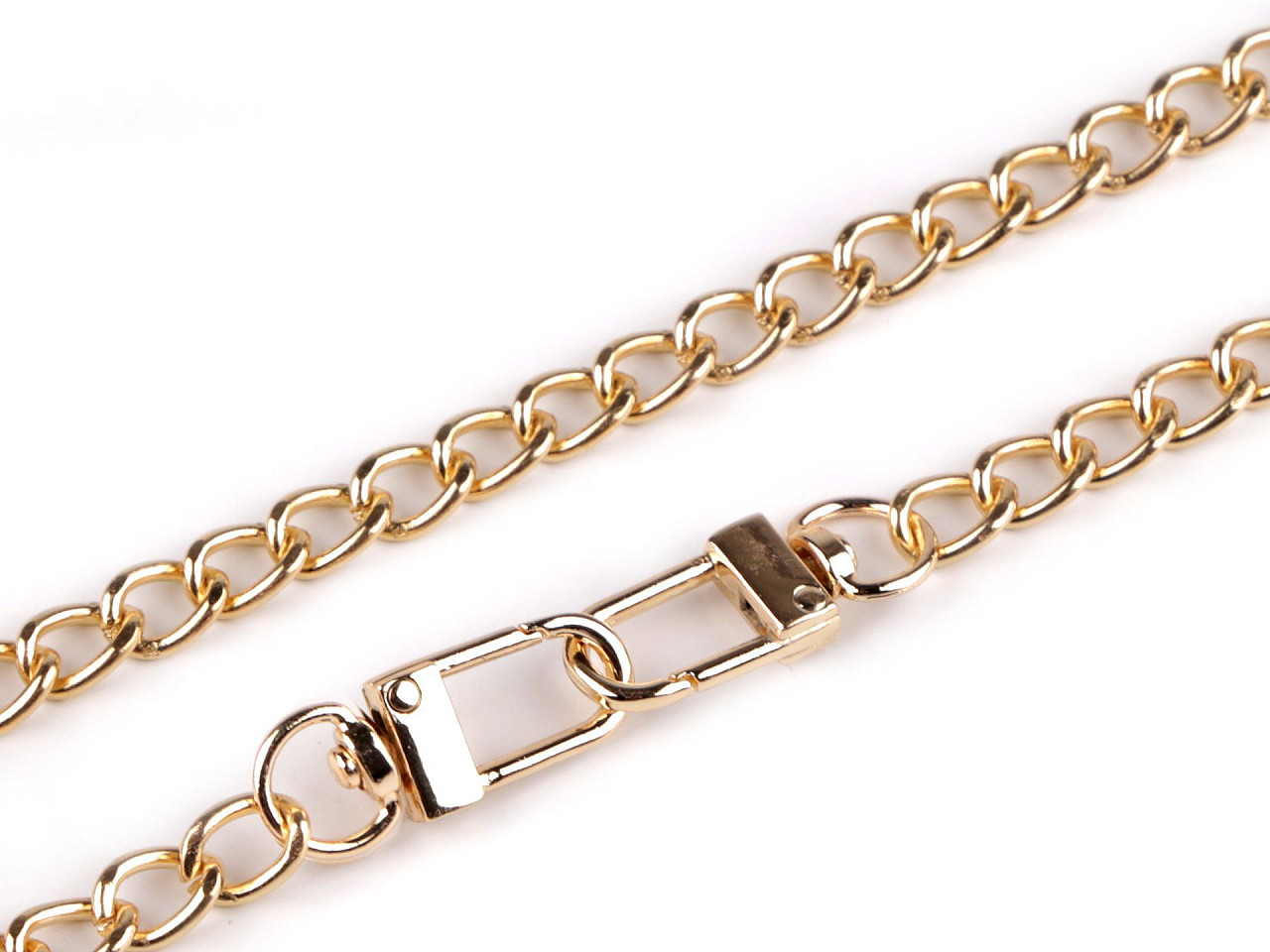 Lanț pentru geantă cu carabină, lungime 125 cm - Auriu clasic (1 Bucată)