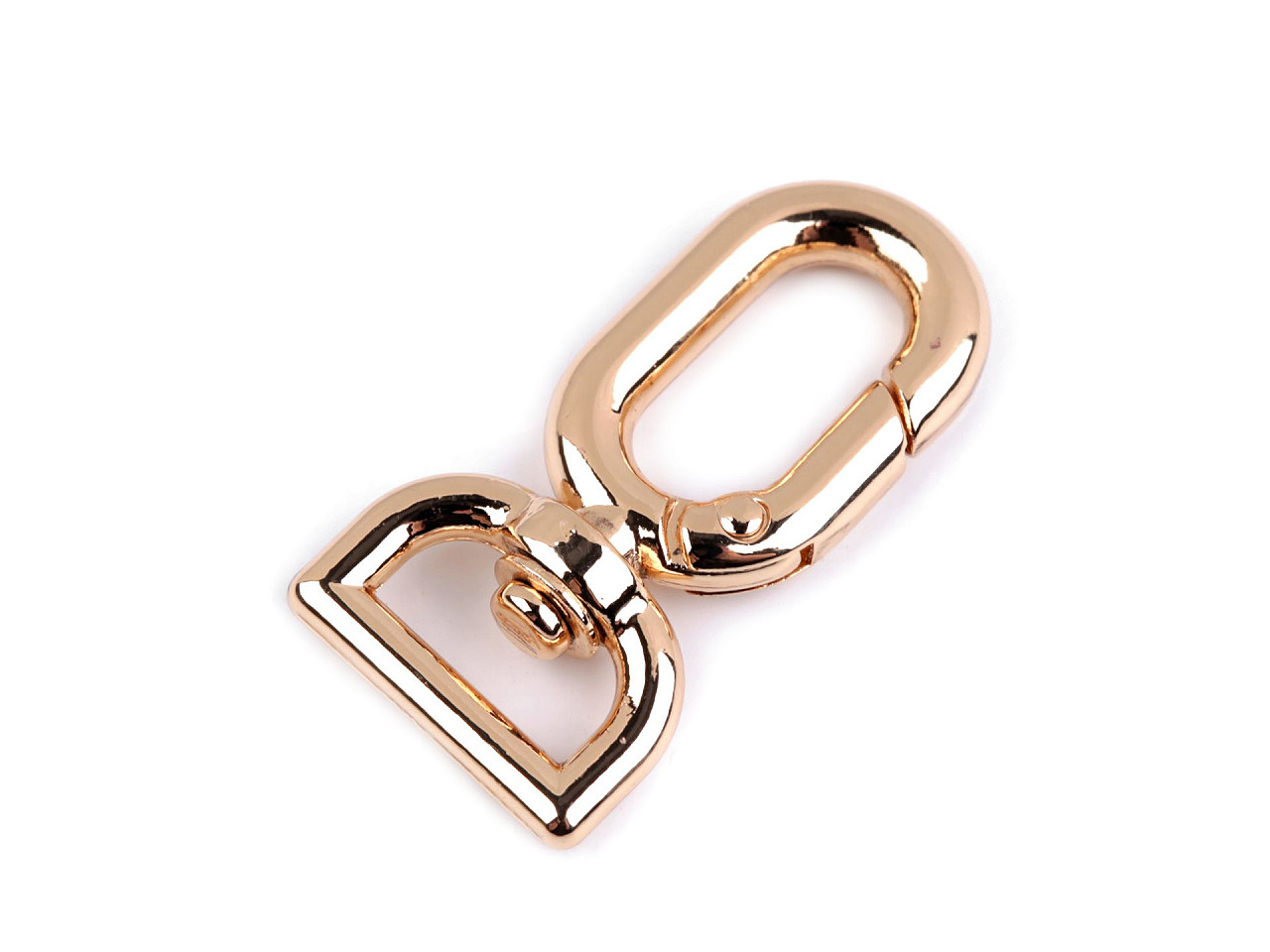 Carabină metalică cu pivot, orificiu de 13 mm - Nichel (10 Bucăți)