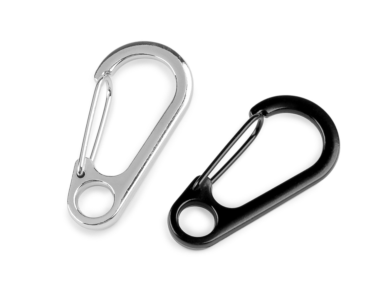 Carabină metalică, ochi de 8 mm - Lac negru (10 Bucăți)