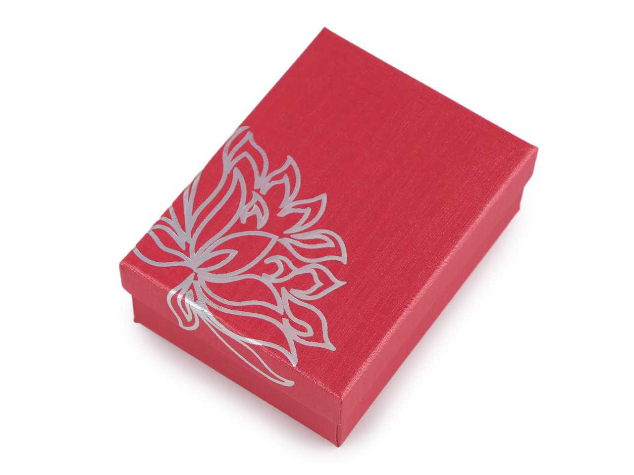 Cutie de bijuterii 6,5x9 cm - Roșu deschis (12 Bucăți)