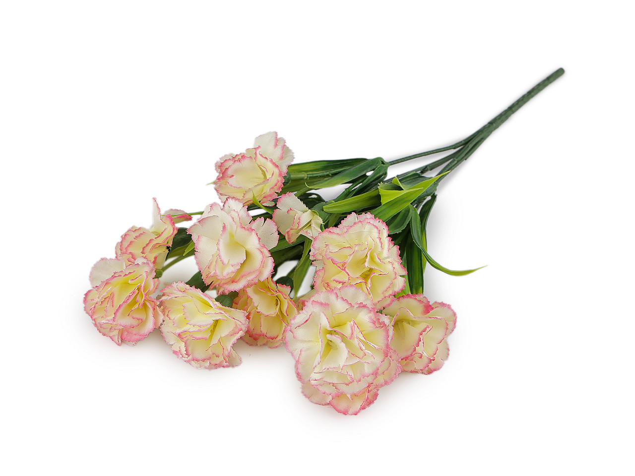 Buchet artificial de mini garoafe - Crem deschis (1 Bucată)