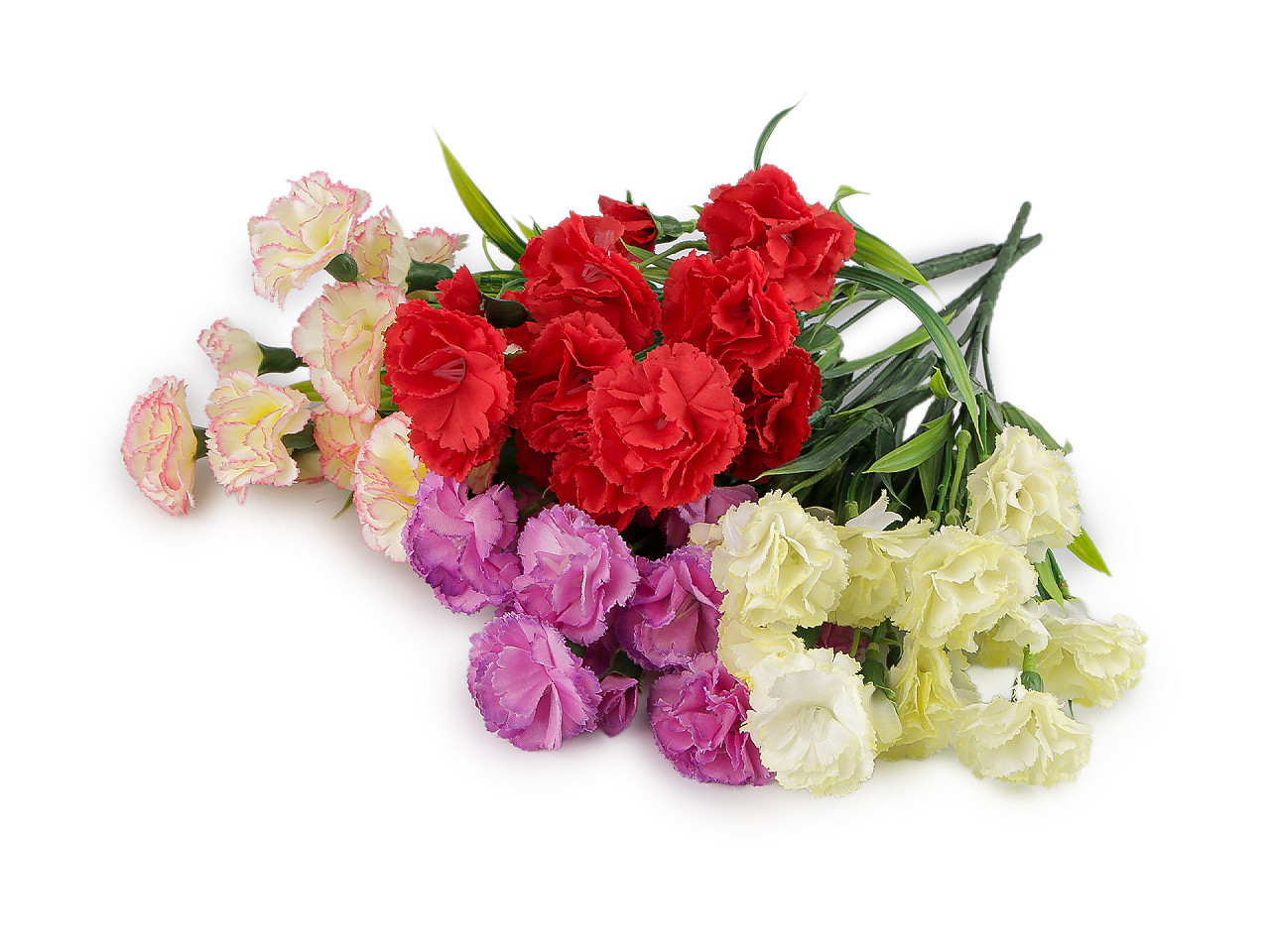 Buchet artificial de mini garoafe - Crem deschis (1 Bucată)