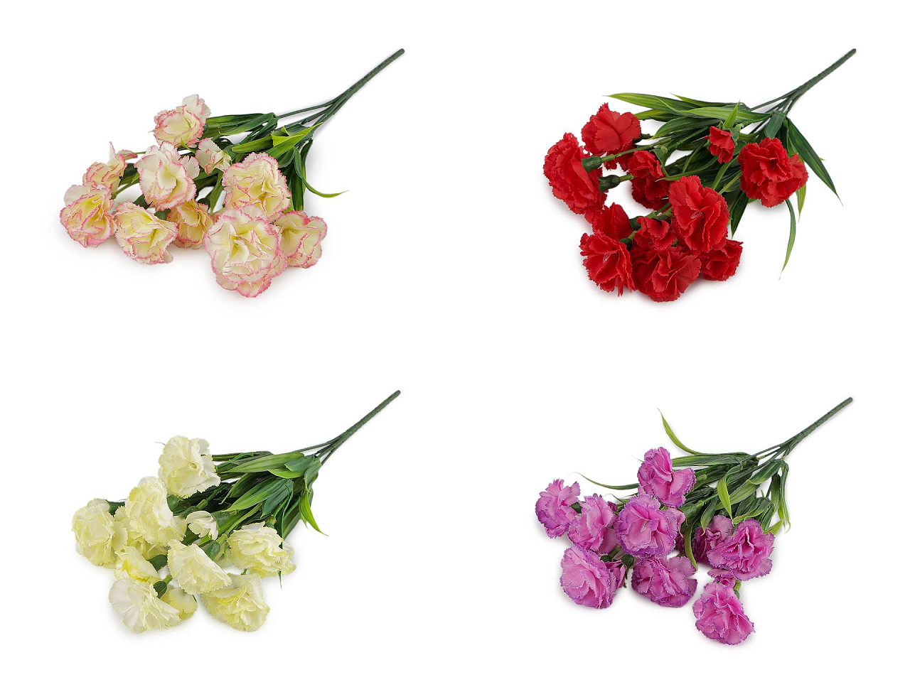 Buchet artificial de mini garoafe - Crem deschis (1 Bucată)